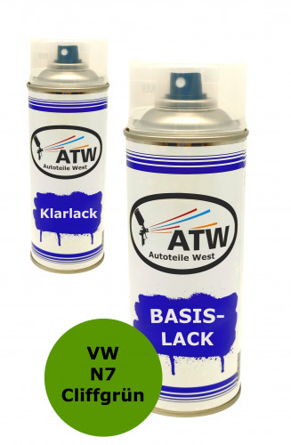 Autolack für VW N7 Cliffgrün+400ml Klarlack Set